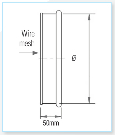 Quick-Fit Mesh End Cap – Galvanised – Nordfab