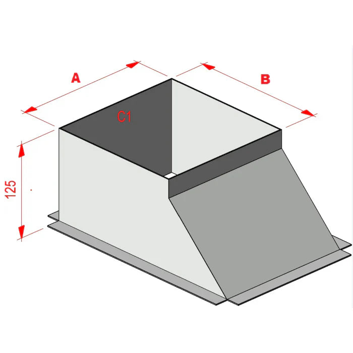Rectangular Ductwork Flat Shoes
