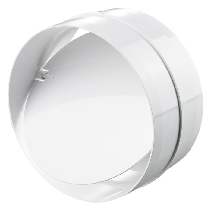 Inline Non-Return Shutter Round, Rigid Plastic Ducting